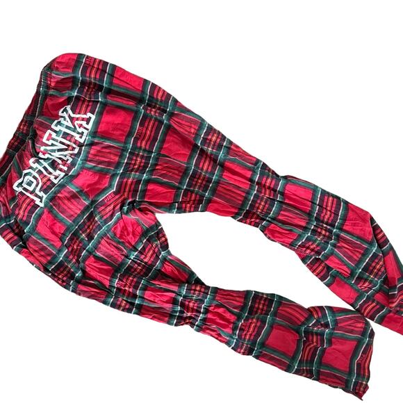 Plaid Pajama Bottoms Victorias Secret Sz L - Picture 1 of 2
